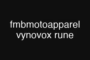 fmbmotoapparel vynovox rune