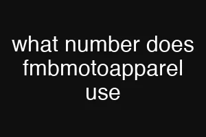 what number does fmbmotoapparel use
